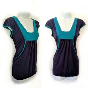 Xhilaration Blue and Teal Shirt with Pockets